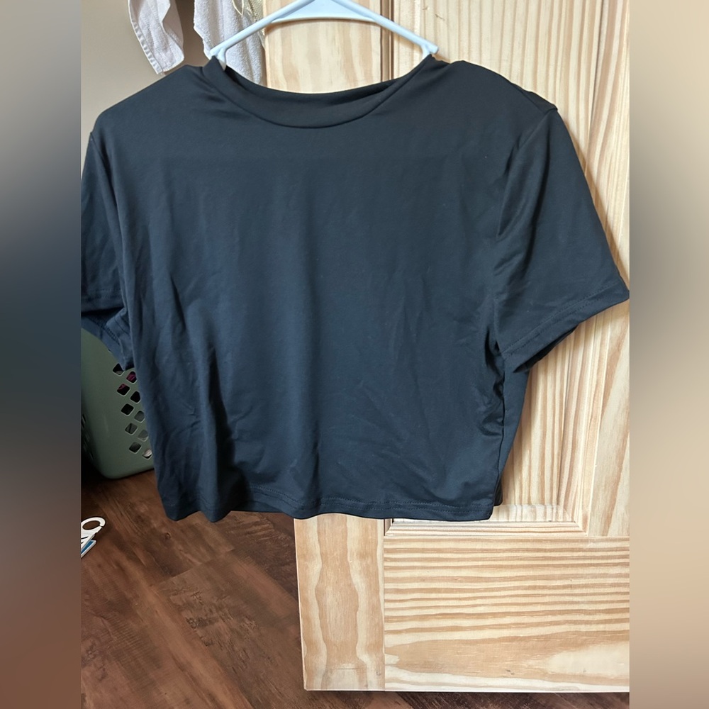 Black crop top